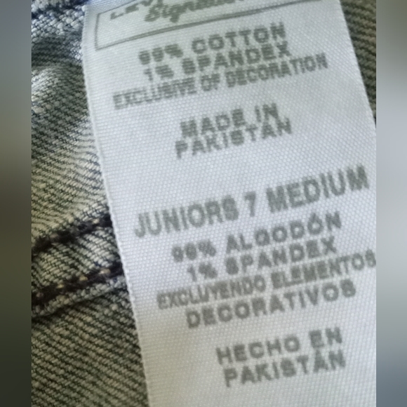 Levi Strauss Signature Low Slim Flare 5-Pocket Jeans - Size: 7 Waist : 28 - Picture 5 of 5